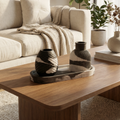 Duo décoratif moderne – Élégance naturelle