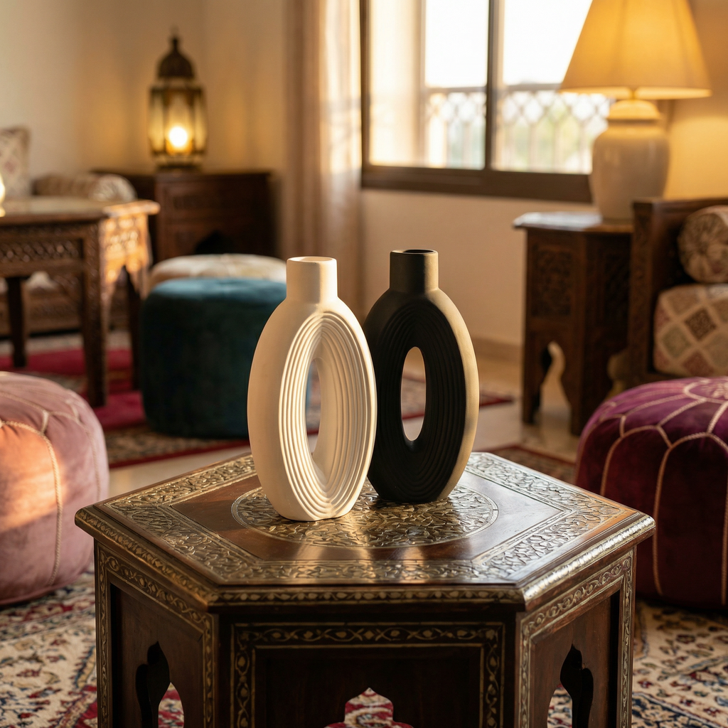 Duo de Vases Décoratifs Design Élégance