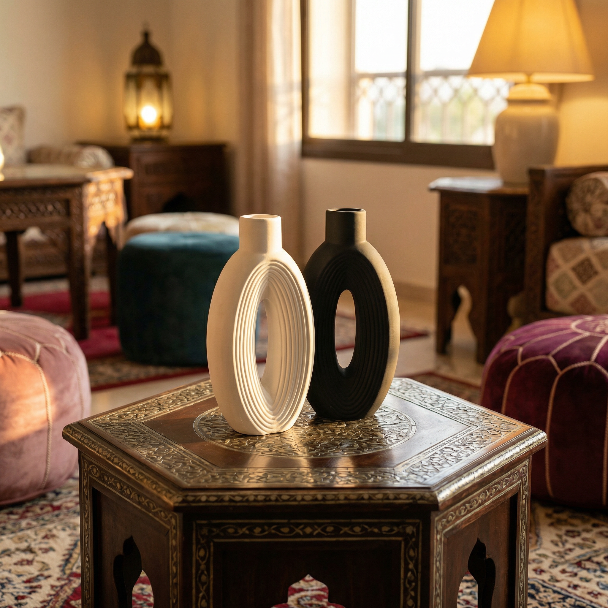Duo de Vases Décoratifs Design Élégance