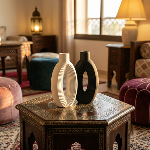 Duo de Vases Décoratifs Design Élégance