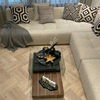 Pack Décoration Salon Noir & Doré
